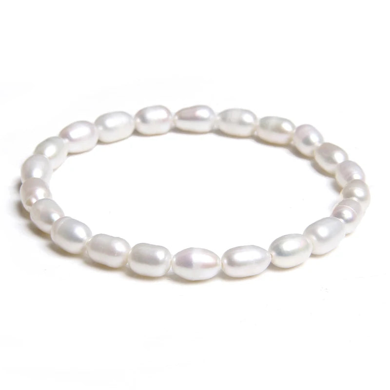 Real Natural Freshwater Pearl Fashion BraceletNo.25 19cm