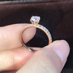 2025 Trendy Crystal Zircon Engagement Claws Design Rings For Women Female Wedding Jewelry Accessories Gift Fashion Women Rings