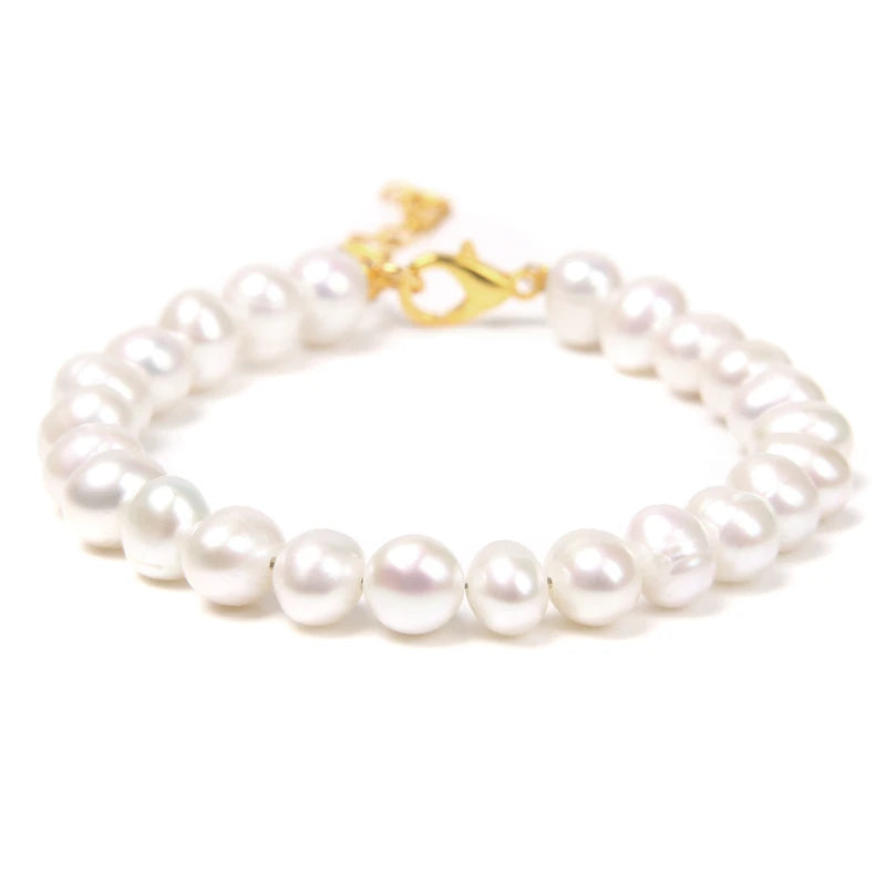 Real Natural Freshwater Pearl Fashion BraceletNo.16 Adjustable