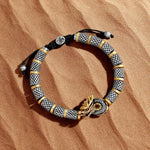 Dragon’s Dominion Macrame Barrel BraceletBracelets - Mens