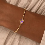Inner Bloom Amethyst Lotus Gold BraceletBracelets - Womens