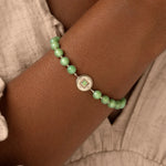 Golden Fortune Jade Lucky Coin BraceletBracelets - Womens