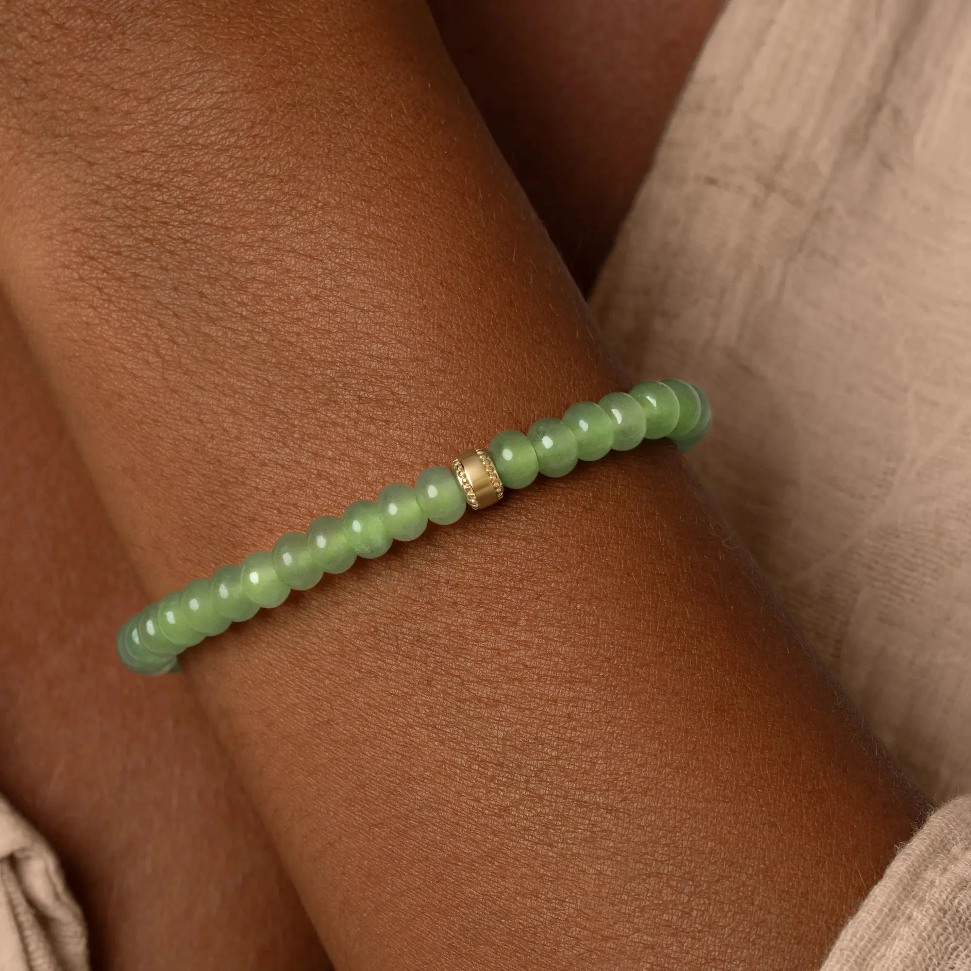 Sacred Balance Jade Stretch BraceletBracelets - Womens