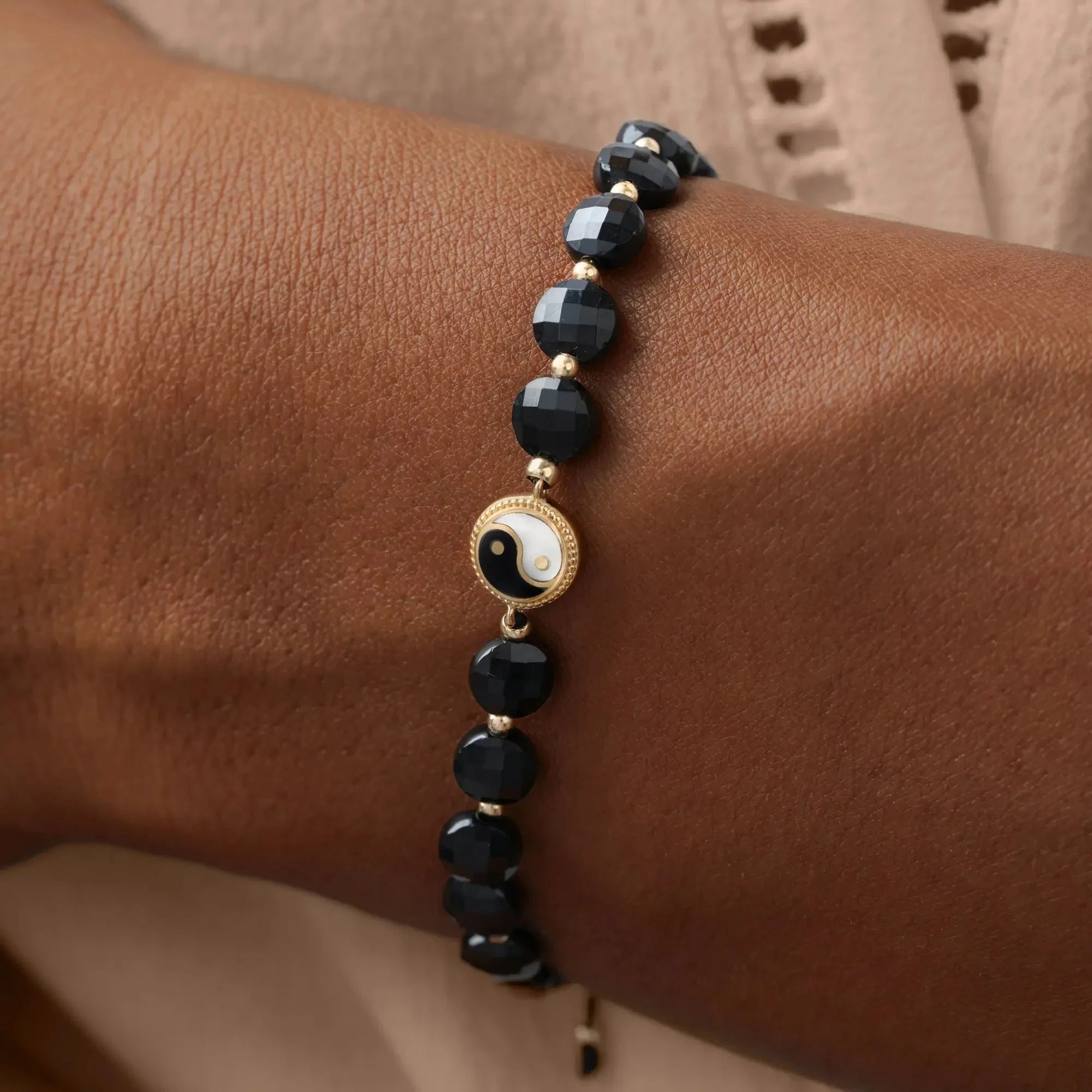 Equilibrium Essence Yin Yang Onyx & Mother of Pearl BraceletBracelets - Womens