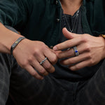 Invisible Armor - Heishi Evil Eye Onyx RingRings - Mens