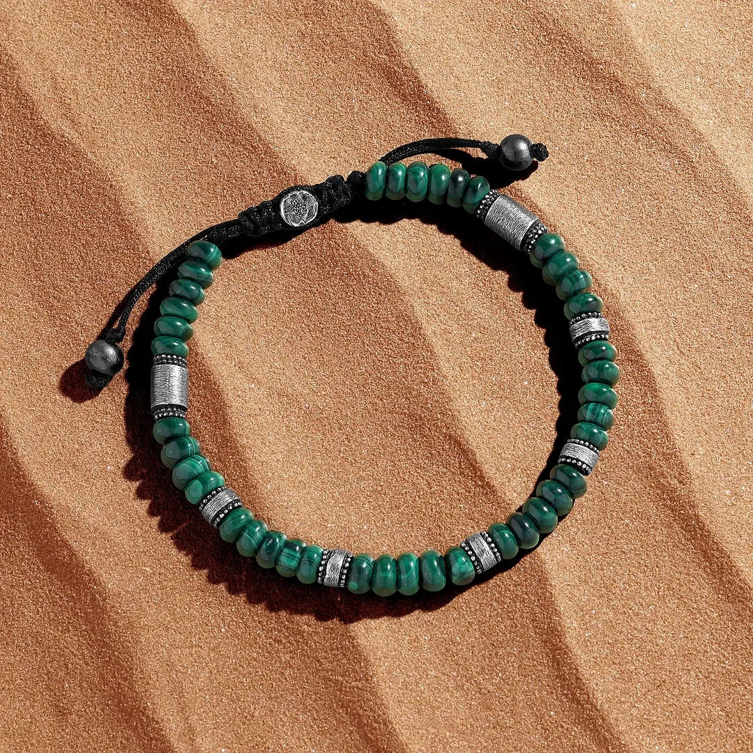Stoic Essence Malachite Macramé BraceletBracelets - Mens