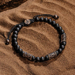 Highest Frequency - Triple Protection Matte Onyx BraceletBracelets - Mens