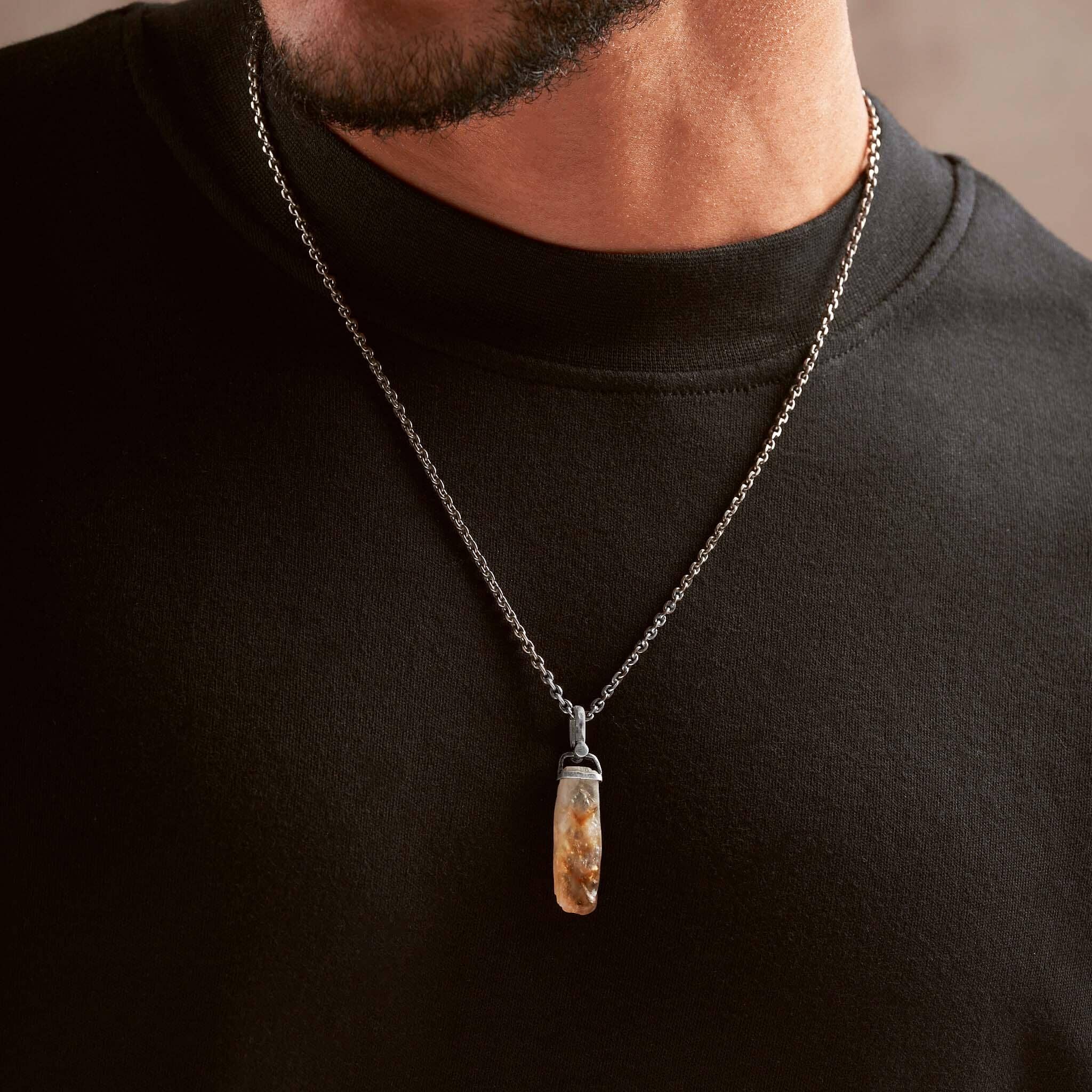 Sunny Skies - Citrine Crystal CharmCharms - Men