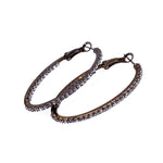 Crystal Oval Hoops CollectionEarrings