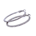 Crystal Oval Hoops CollectionEarrings