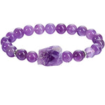 Natural Amethyst Quartz Beaded Bracelets Health Bracelet