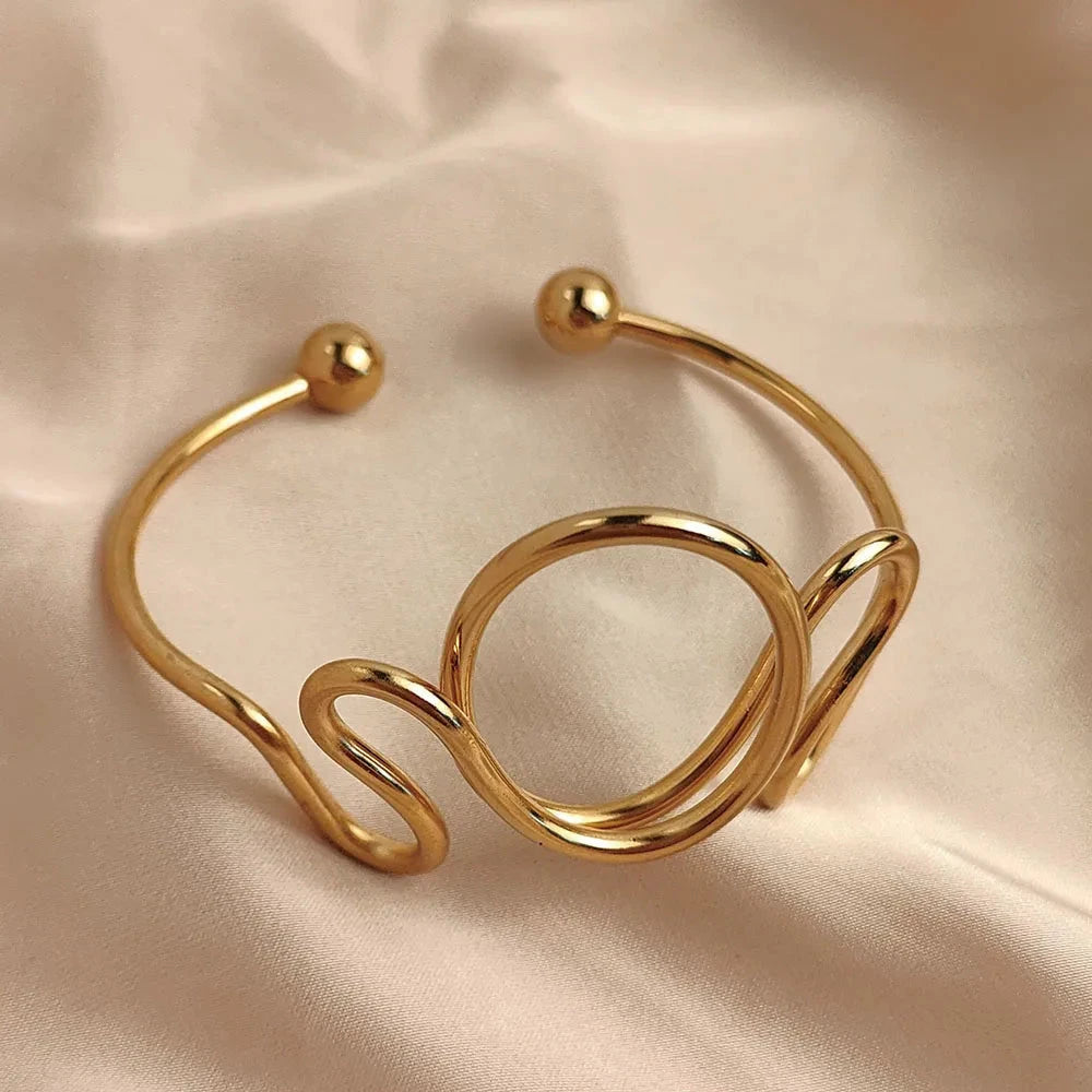 Irregular Shape Metal Bracelet – Stylish Jewelry