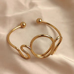 Irregular Shape Metal Bracelet – Stylish Jewelry