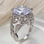 Beautiful Hollow CZ Ring – Rose Gold & Silver