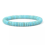 Various Shapes Blue Turquoise Bracelets417cm-6.7inch