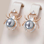 Spider 585 Rose Gold Color Earrings