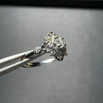 Real Moissanite 1CT Round COPPER Ring