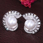 Light Luxury Geometric Imitation Pearl Earrings for Women