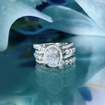 Sparkling CZ Cross Band for Women