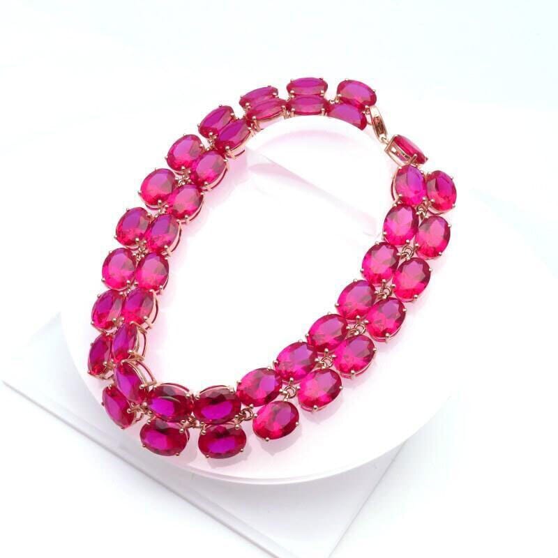 Oval Ruby String Bracelets BraceletBracelets