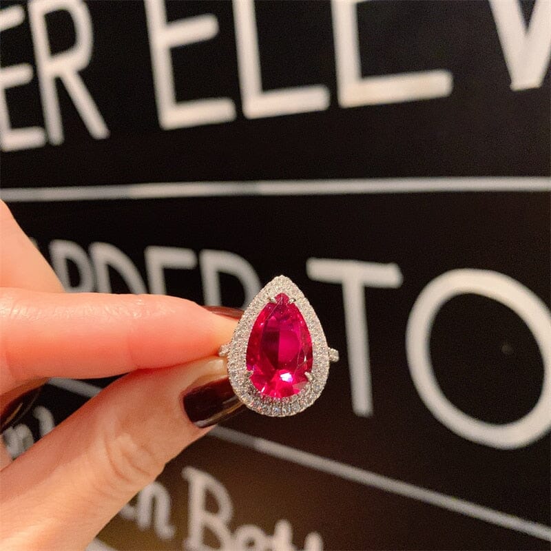 Vintage Ruby Jewelry SetJewelry SetOpen ring