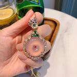 Jade Crystal Pendant NecklaceNecklace