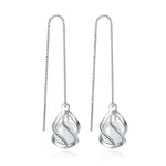 925 Sterling Silver Women Earrings Pendant Fashion4