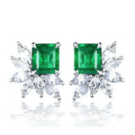 Luxury Green Crystal Drop Earrings – Women's Anniversary GiftE637