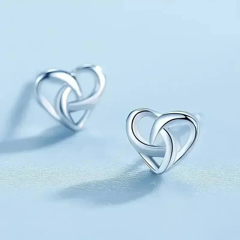 Elegant Chic Heart Ear Stud Wearable Earrings for Women
