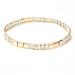 Colorful Miyuki Tile Beads BraceletXN296-4