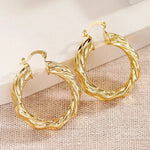 European and American Geometric Ring Earrings