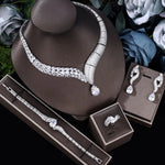 Jewelry Set Water Drop Shape Jewelry Set for Women'sresizablewhite