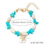 Bohemian Starfish Pendant Bracelet