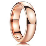 Rose Gold 6mm Stainless Steel Titanium Ring – Unisex7