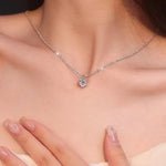 Women's Necklace Super Sparkly Moissanite Pendant Necklace
