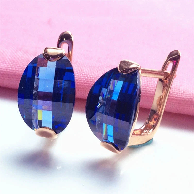 Purple Fashion Sapphire Jewelry Setearrings