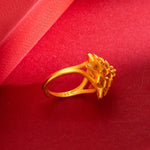 Gold Bloom Flower Ring for Women