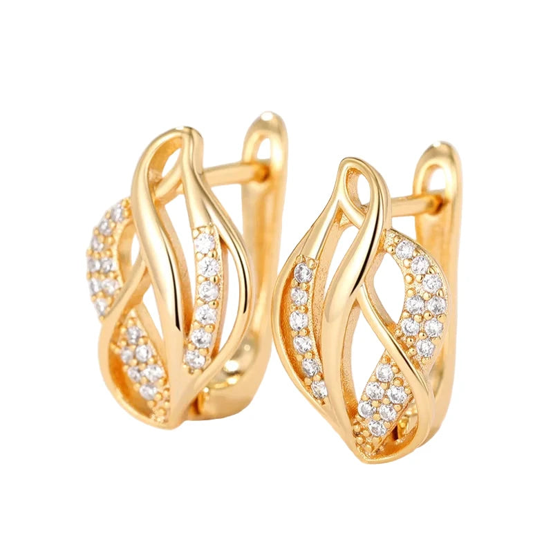 Hot Leaf Hoop Earrings for Women