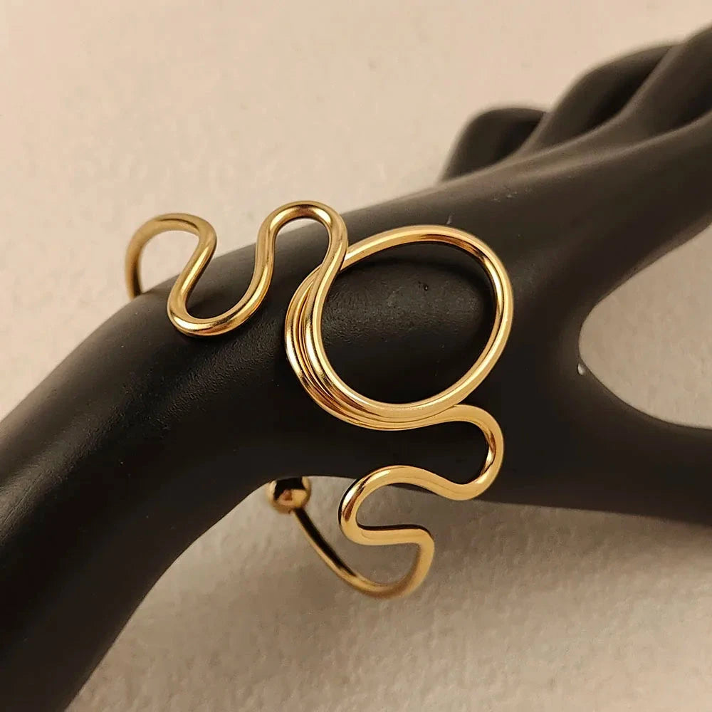 Irregular Shape Metal Bracelet – Stylish Jewelry