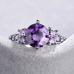 CAOSHI Noble Purple Cubic Zirconia Women's Ring