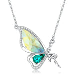 Butterfly Elf 925 Sterling Silver NecklaceNecklace