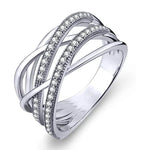 European-Style Multi-Layer Zircon Ring for Women6T0599