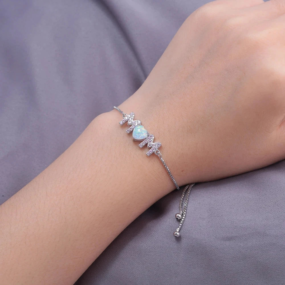 Exquisite Heart Shaped Opal Bracelets