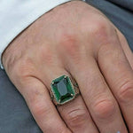 Emerald and Ruby Vintage Style RingRing