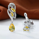 Luxury Crystal Clip Earrings for Women