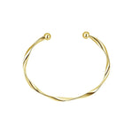 Unisex Twisted Metal Cuff Bracelet