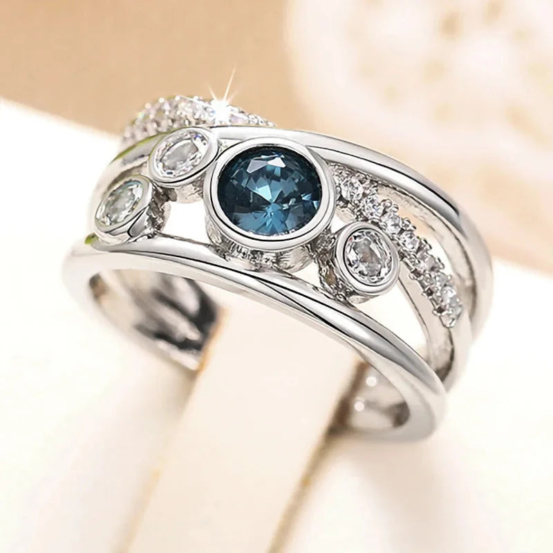 European & American Niche Zircon Ring