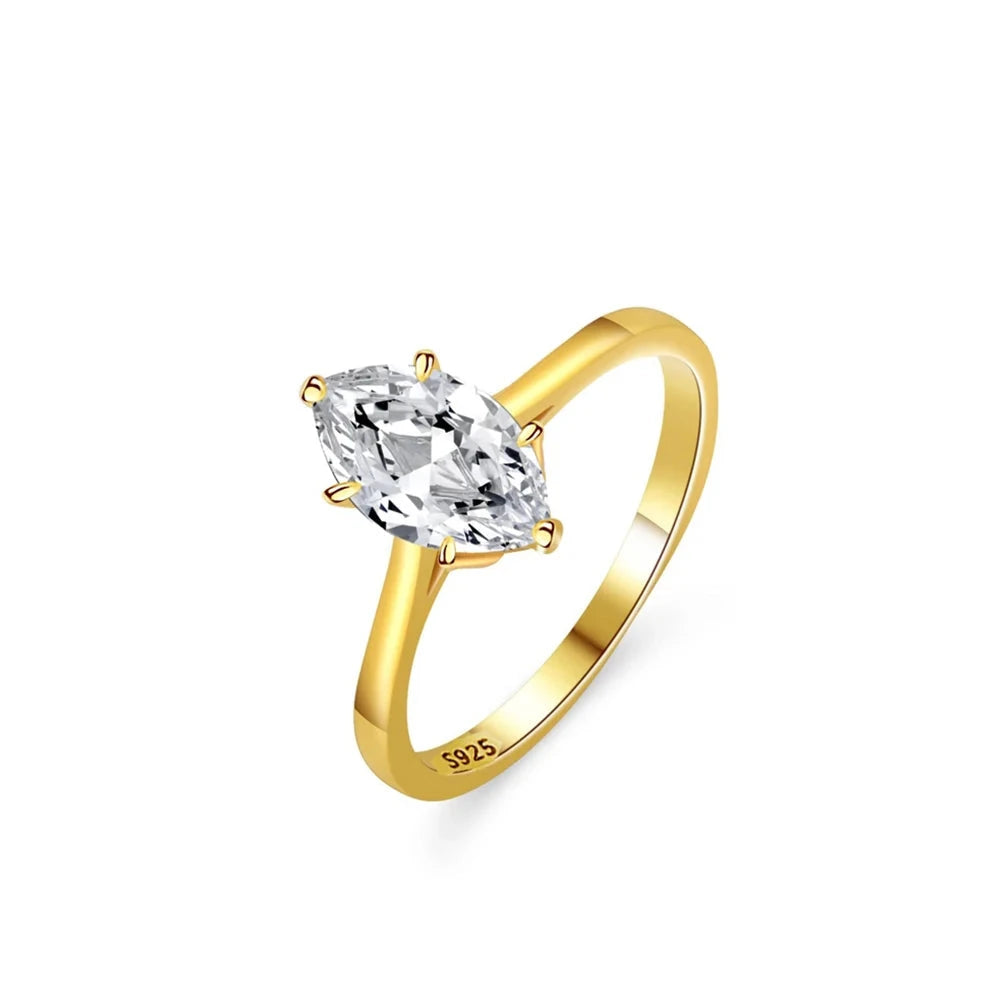 1ct Marquise Cut Zircon Ring