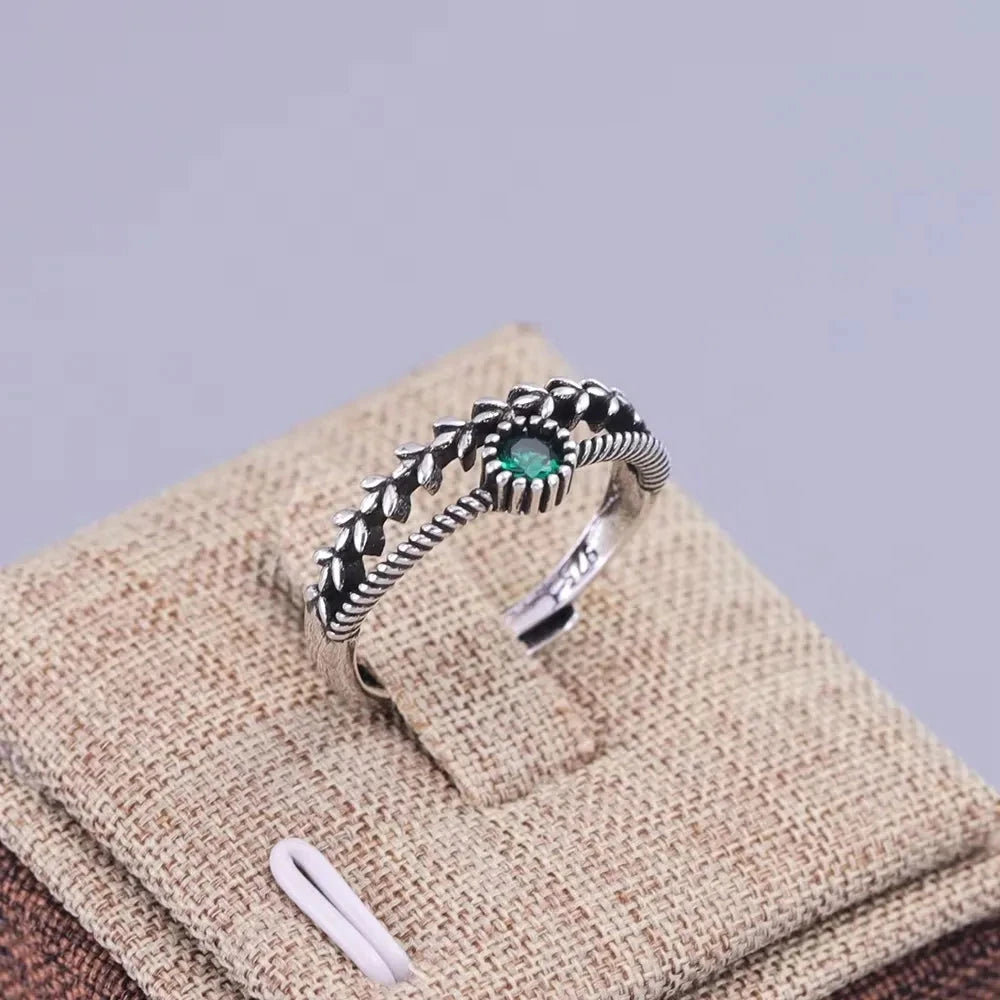 925 Sterling Silver Topaz Ring Lace Hollowing30HLZY6034-02CHINA