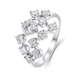 Dazzling Round Cubic Zirconia Silver Color for Women